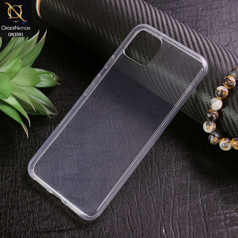 Google Pixel 4 XL Cover - Soft 4D Design Shockproof Silicone Transparent Clear Case