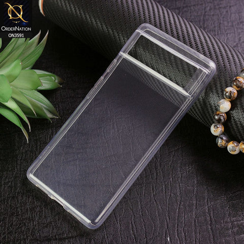 Google Pixel 7 Cover - Soft 4D Design Shockproof Silicone Transparent Clear Case