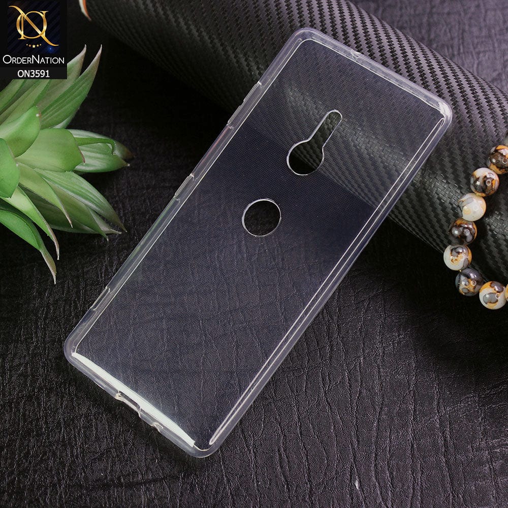 Sony Xperia XZ3 Cover - Soft 4D Design Shockproof Silicone Transparent Clear Case