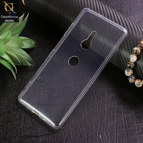 Sony Xperia XZ3 Cover - Soft 4D Design Shockproof Silicone Transparent Clear Case