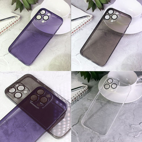 iPhone 14 Pro Cover - Black - Soft Silicone Transparent Clear Case  with Camera Lense Protection