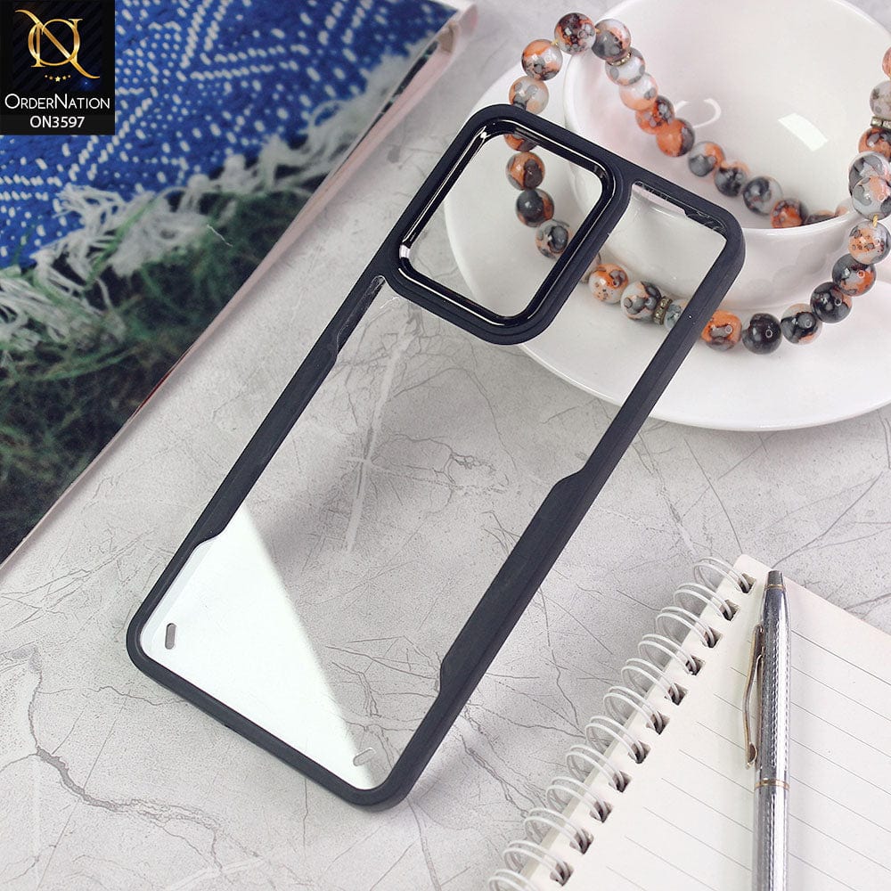 Vivo S12 Cover - Black - Trendy Electroplating Shiny Camera Borders Crash Resistant Pc+Tpu Protective Case