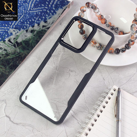 Vivo V23 5G Cover - Black - Trendy Electroplating Shiny Camera Borders Crash Resistant Pc+Tpu Protective Case