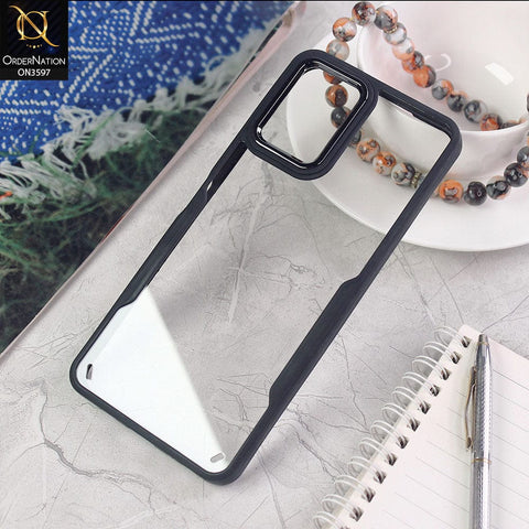 Vivo Y21 Cover - Black - Trendy Electroplating Shiny Camera Borders Crash Resistant Pc+Tpu Protective Case
