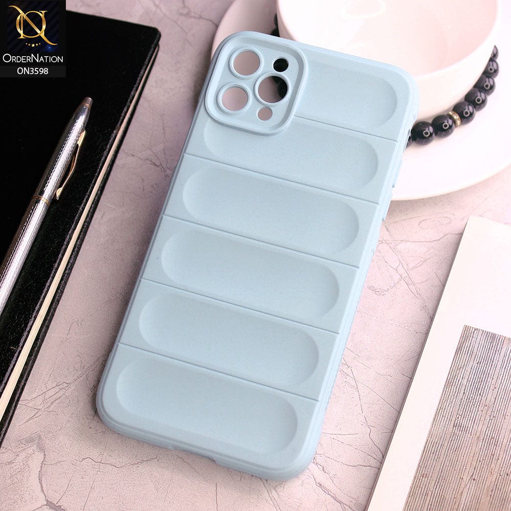 iPhone 11 Pro Max Cover - Cyan - Anti Drop Crash Resistant Soft Silicone Camera Protection Case