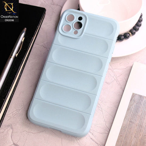 iPhone 11 Pro Max Cover - Cyan - Anti Drop Crash Resistant Soft Silicone Camera Protection Case