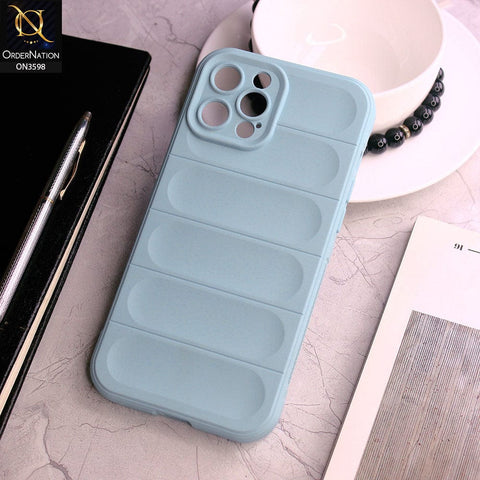 iPhone 13 Pro Max Cover - Cyan - Anti Drop Crash Resistant Soft Silicone Camera Protection Case