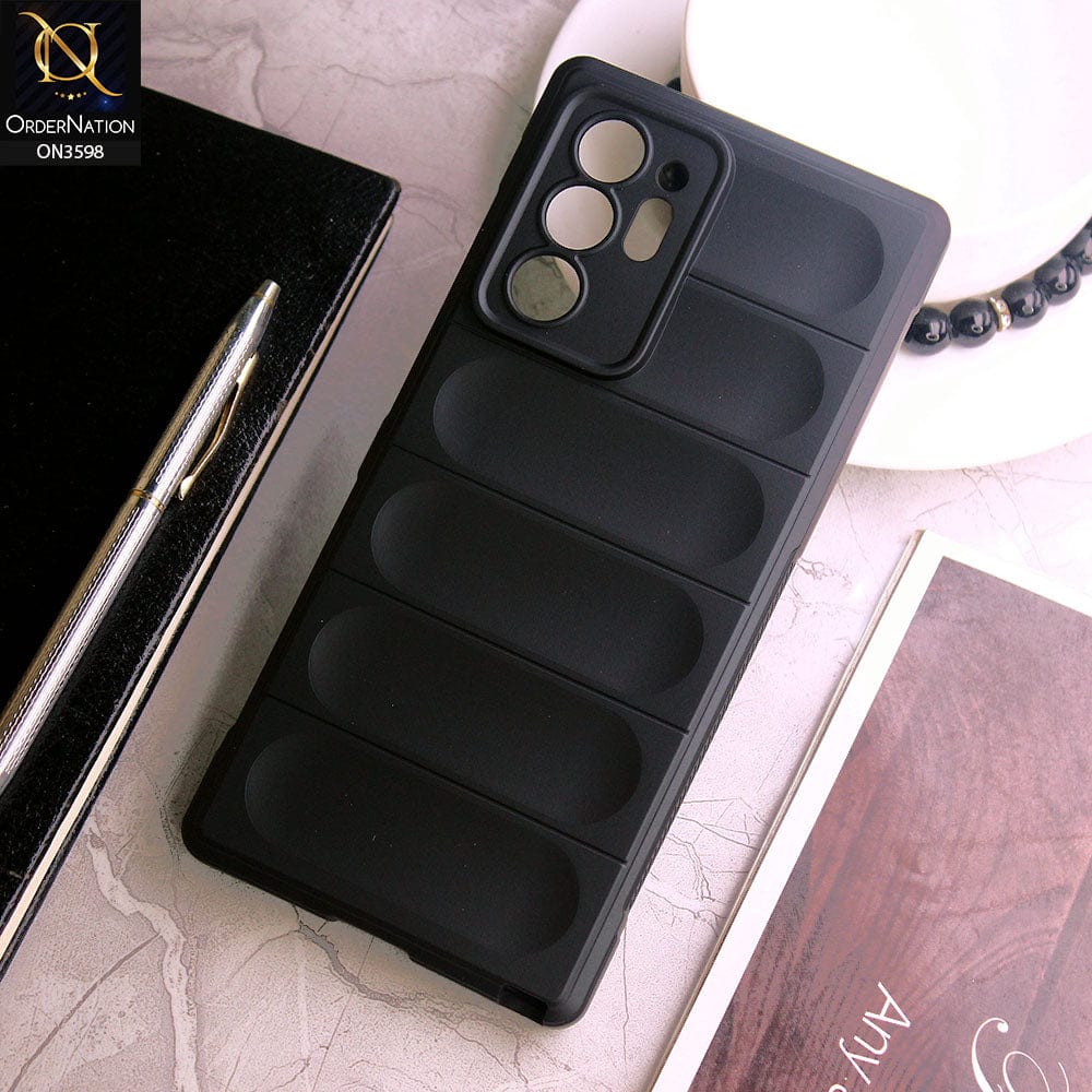 Samsung Galaxy Note 20 Ultra  Cover - Black -  Anti Drop Crash Resistant Soft Silicone Camera Protection Case