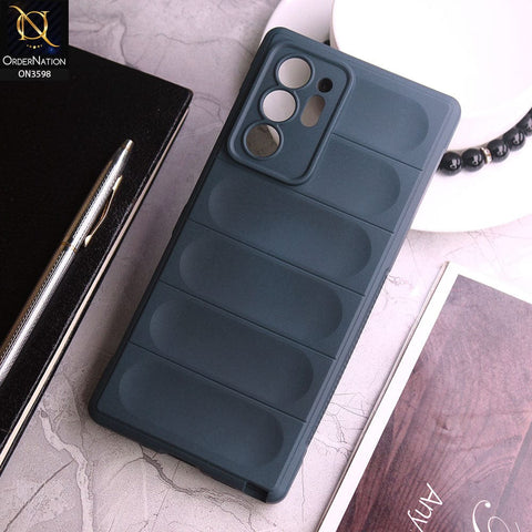 Samsung Galaxy Note 20 Ultra  Cover - Blue -  Anti Drop Crash Resistant Soft Silicone Camera Protection Case