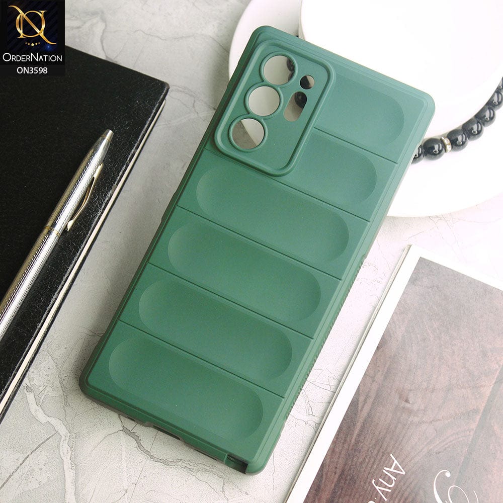 Samsung Galaxy Note 20 Ultra  Cover - Green -  Anti Drop Crash Resistant Soft Silicone Camera Protection Case
