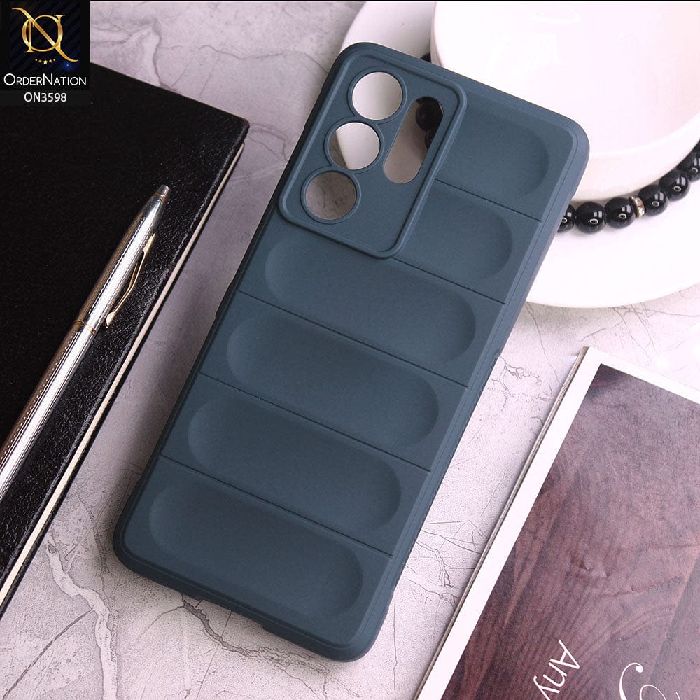 Samsung Galaxy S21 Ultra 5G  Cover - Blue -  Anti Drop Crash Resistant Soft Silicone Camera Protection Case