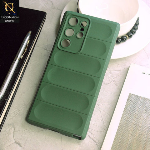 Samsung Galaxy S22 Ultra 5G  Cover - Green -  Anti Drop Crash Resistant Soft Silicone Camera Protection Case