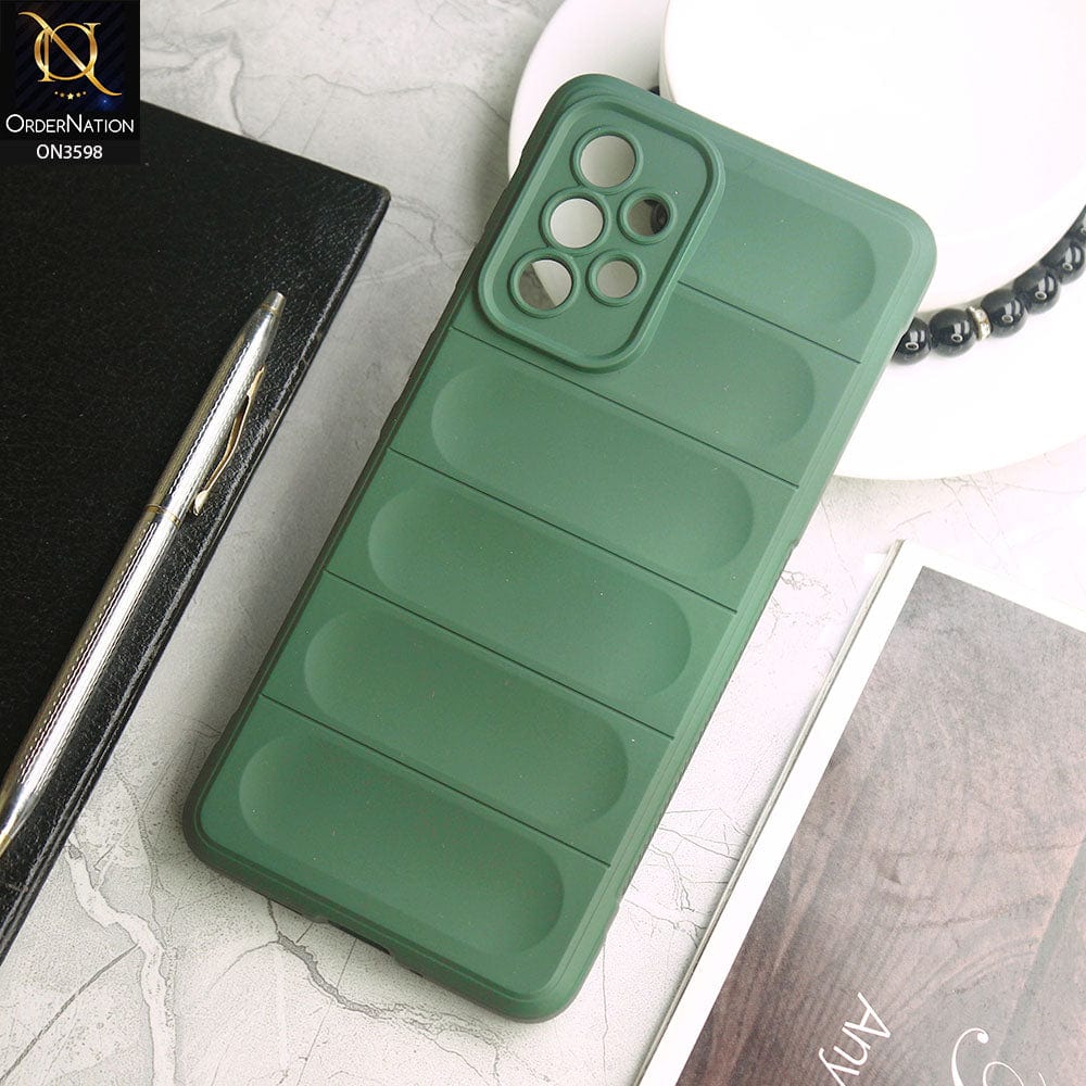 Samsung Galaxy A73 5G  Cover - Green -  Anti Drop Crash Resistant Soft Silicone Camera Protection Case