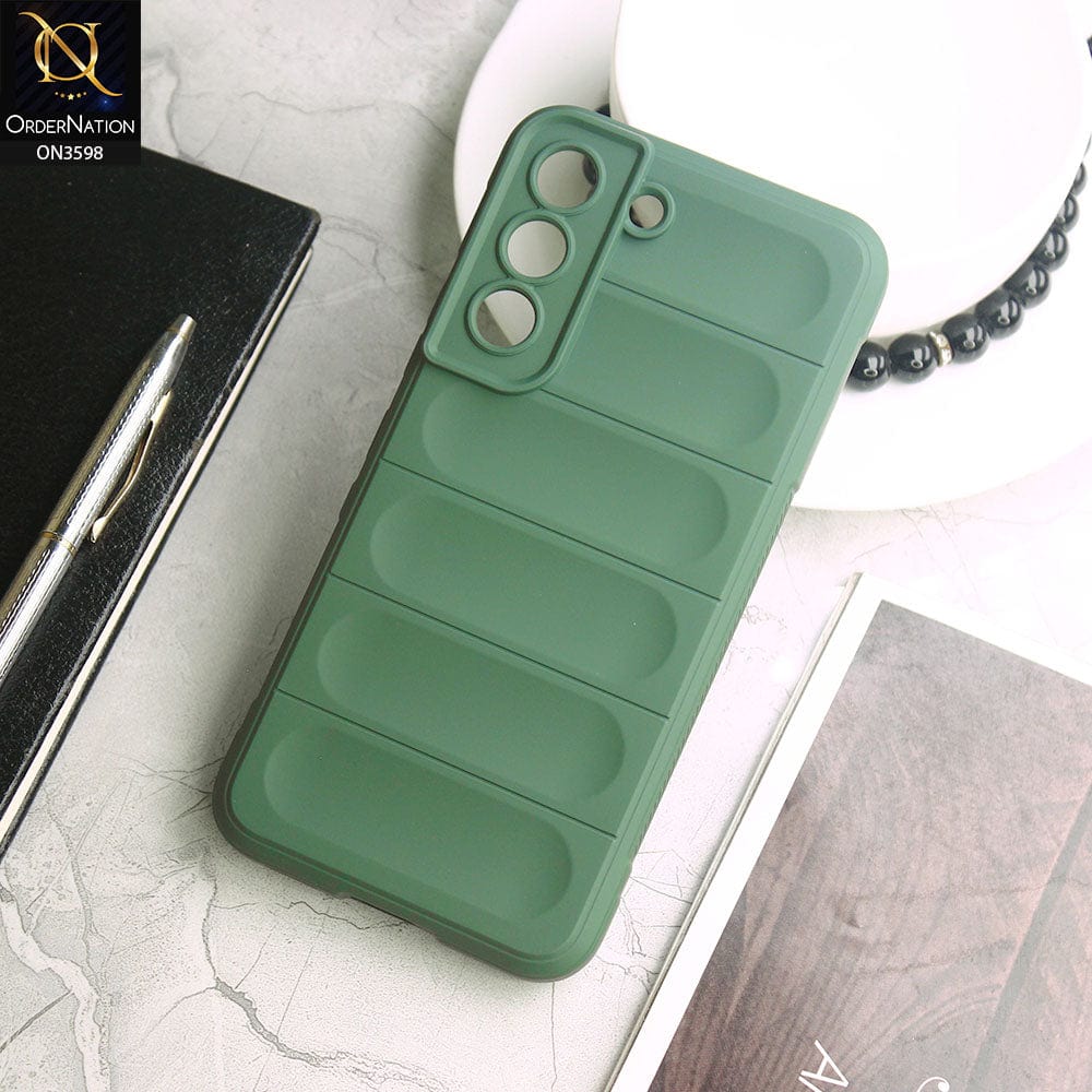 Samsung Galaxy S22 5G  Cover - Green -  Anti Drop Crash Resistant Soft Silicone Camera Protection Case