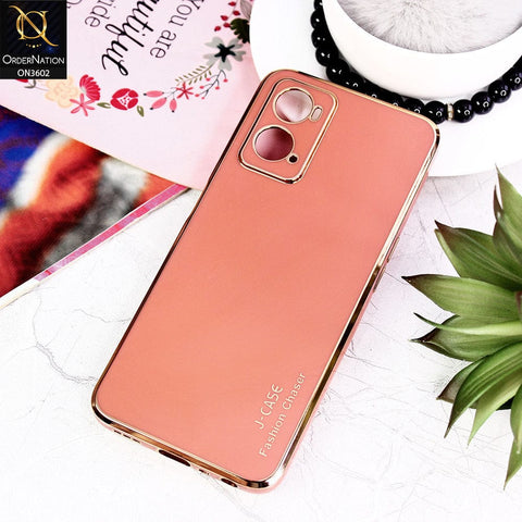 Oppo A76 Cover - Red - J-Case Silk Series Shiny Soft TPU Case With Camera Protection