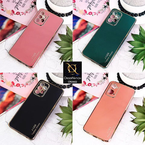 Oppo A36 Cover - Black - J-Case Silk Series Shiny Soft TPU Case With Camera Protection