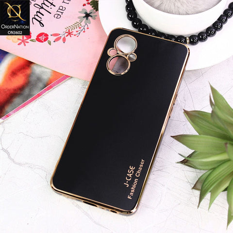 OnePlus Nord N20 5G Cover - Black - J-Case Silk Series Shiny Soft TPU Case With Camera Protection