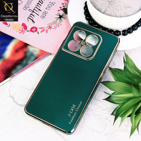 OnePlus 10 Pro Cover - Green - J-Case Silk Series Shiny Soft TPU Case With Camera Protection