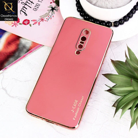 OnePlus 7 Pro Cover - Red - J-Case Silk Series Shiny Soft TPU Case With Camera Protection