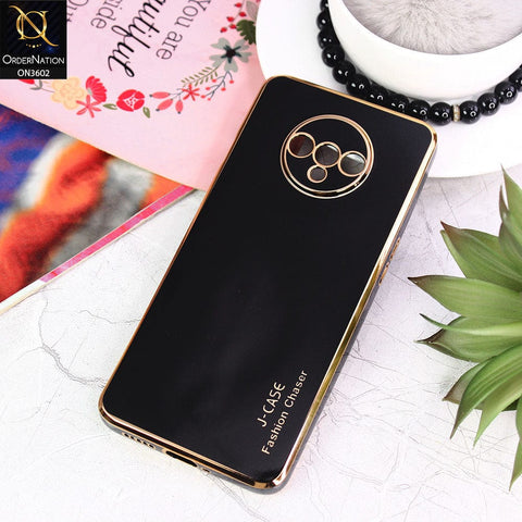 OnePlus 7T Cover - Black - J-Case Silk Series Shiny Soft TPU Case With Camera Protection