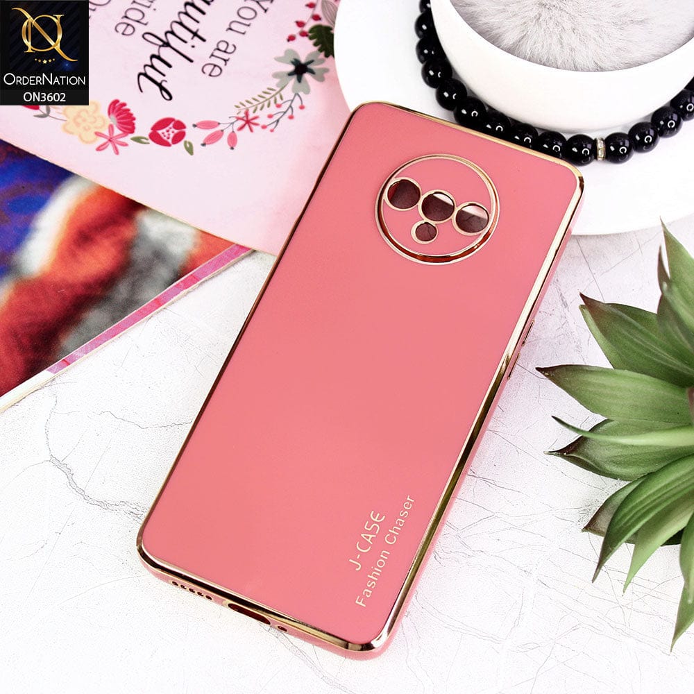OnePlus 7T Cover - Red - J-Case Silk Series Shiny Soft TPU Case With Camera Protection