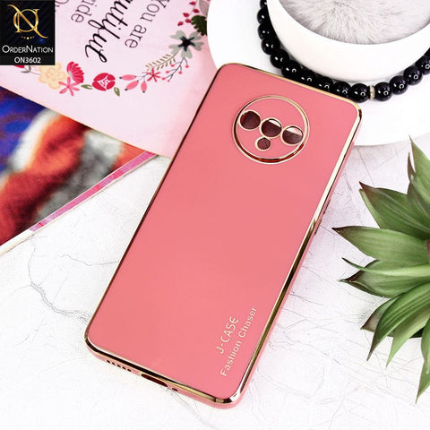 OnePlus 7T Cover - Red - J-Case Silk Series Shiny Soft TPU Case With Camera Protection