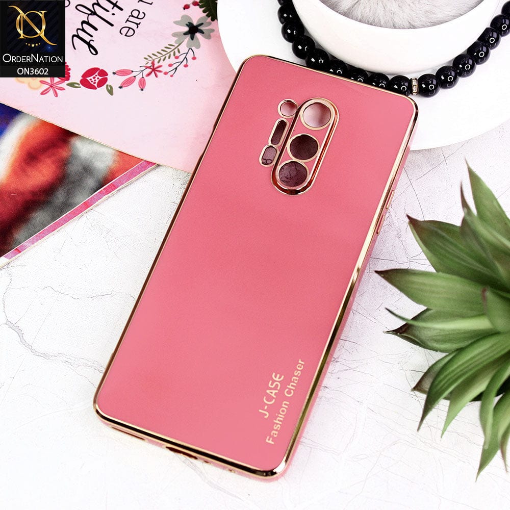 OnePlus 8 Pro Cover - Red - J-Case Silk Series Shiny Soft TPU Case With Camera Protection