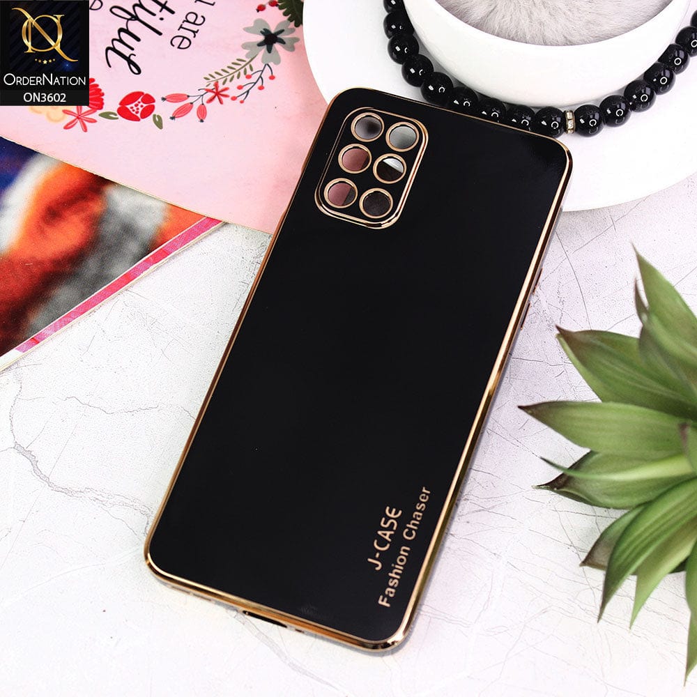 OnePlus 8T Cover - Black - J-Case Silk Series Shiny Soft TPU Case With Camera Protection