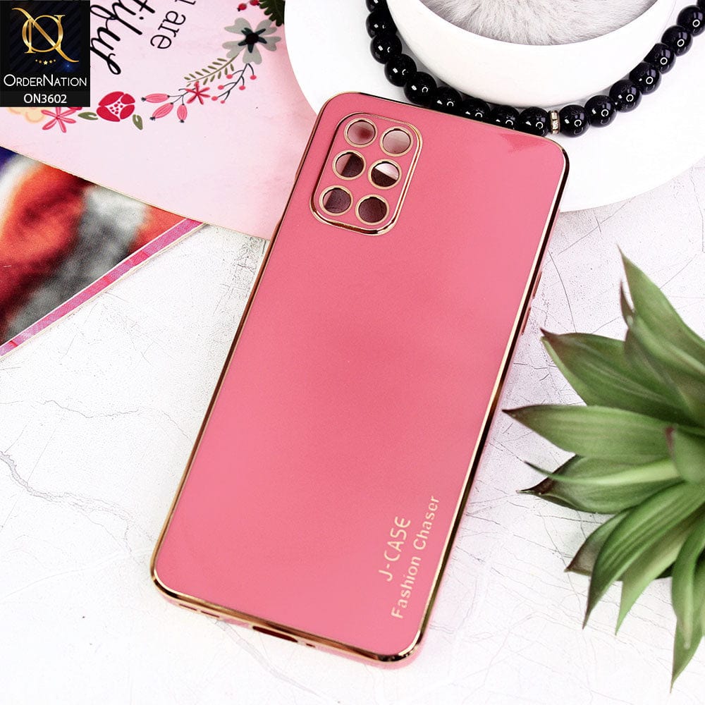OnePlus 8T Cover - Red - J-Case Silk Series Shiny Soft TPU Case With Camera Protection