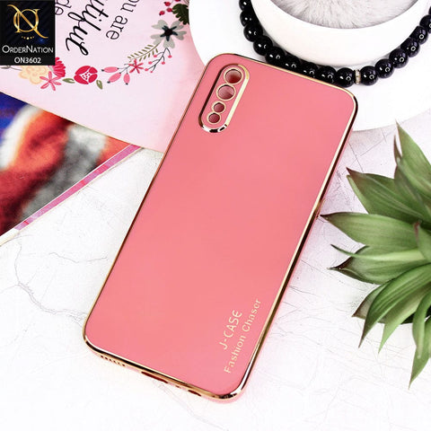 Vivo S1 Cover - Red - J-Case Silk Series Shiny Soft TPU Case With Camera Protection