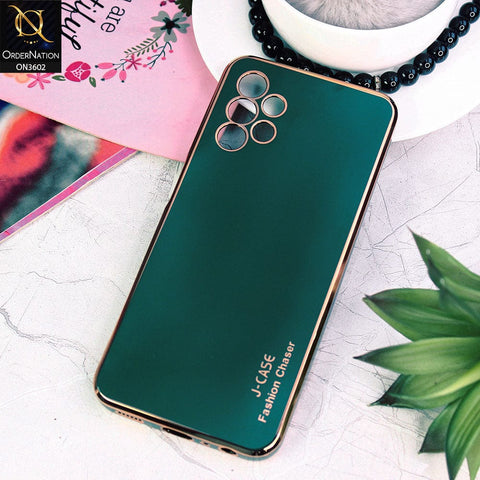 Samsung Galaxy A13 Cover - Green - J-Case Silk Series Shiny Soft TPU Case With Camera Protection