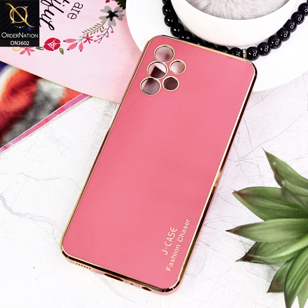 Samsung Galaxy A13 Cover - Red - J-Case Silk Series Shiny Soft TPU Case With Camera Protection