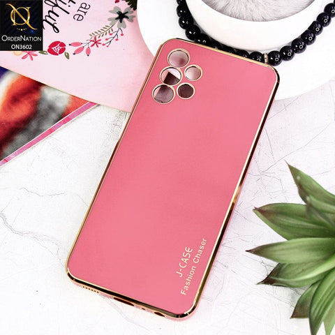 Samsung Galaxy A13 Cover - Red - J-Case Silk Series Shiny Soft TPU Case With Camera Protection