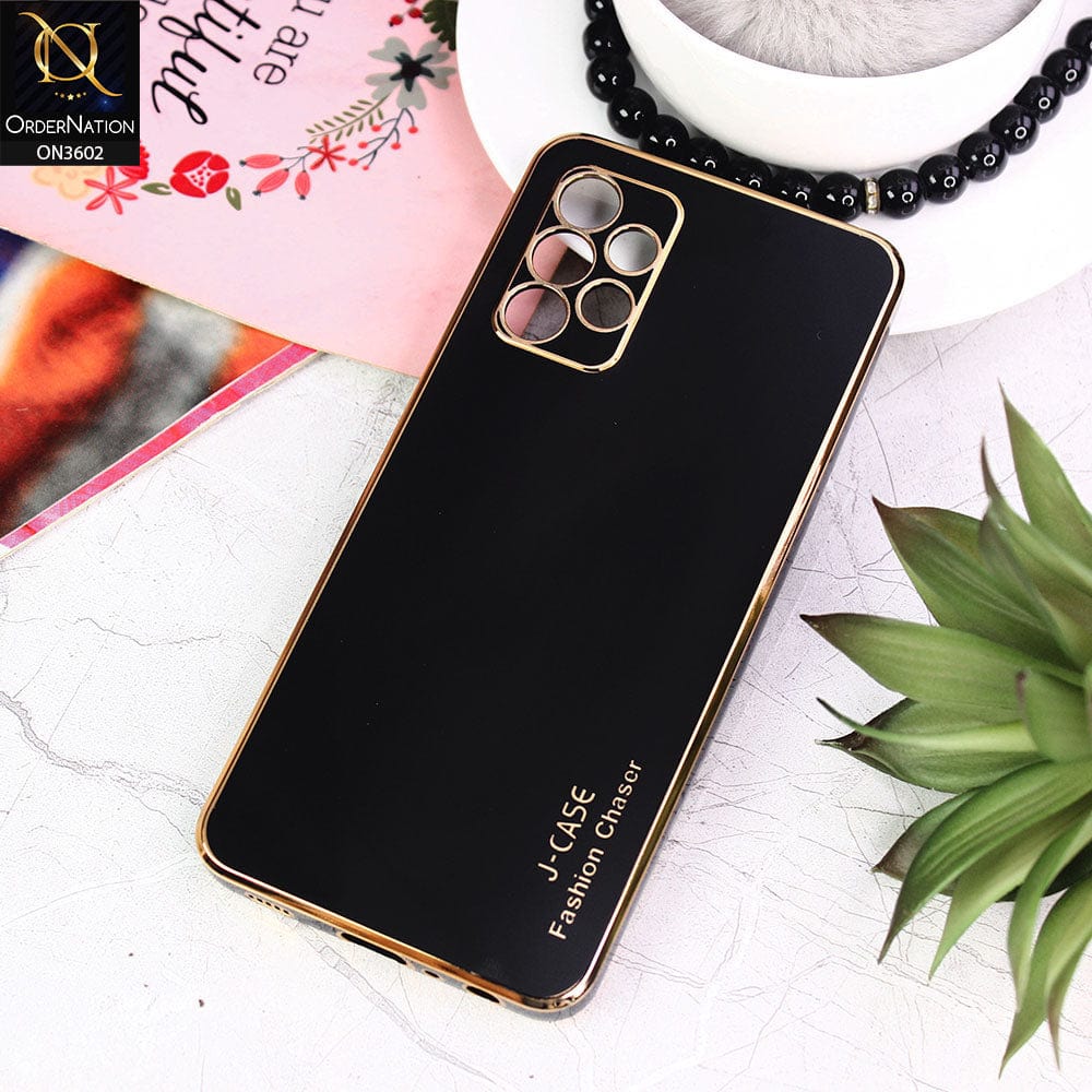 Samsung Galaxy A32 Cover - Black - J-Case Silk Series Shiny Soft TPU Case With Camera Protection