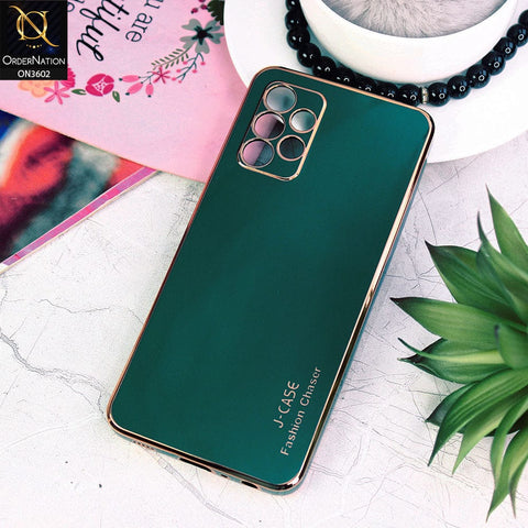 Samsung Galaxy A32 Cover - Green - J-Case Silk Series Shiny Soft TPU Case With Camera Protection
