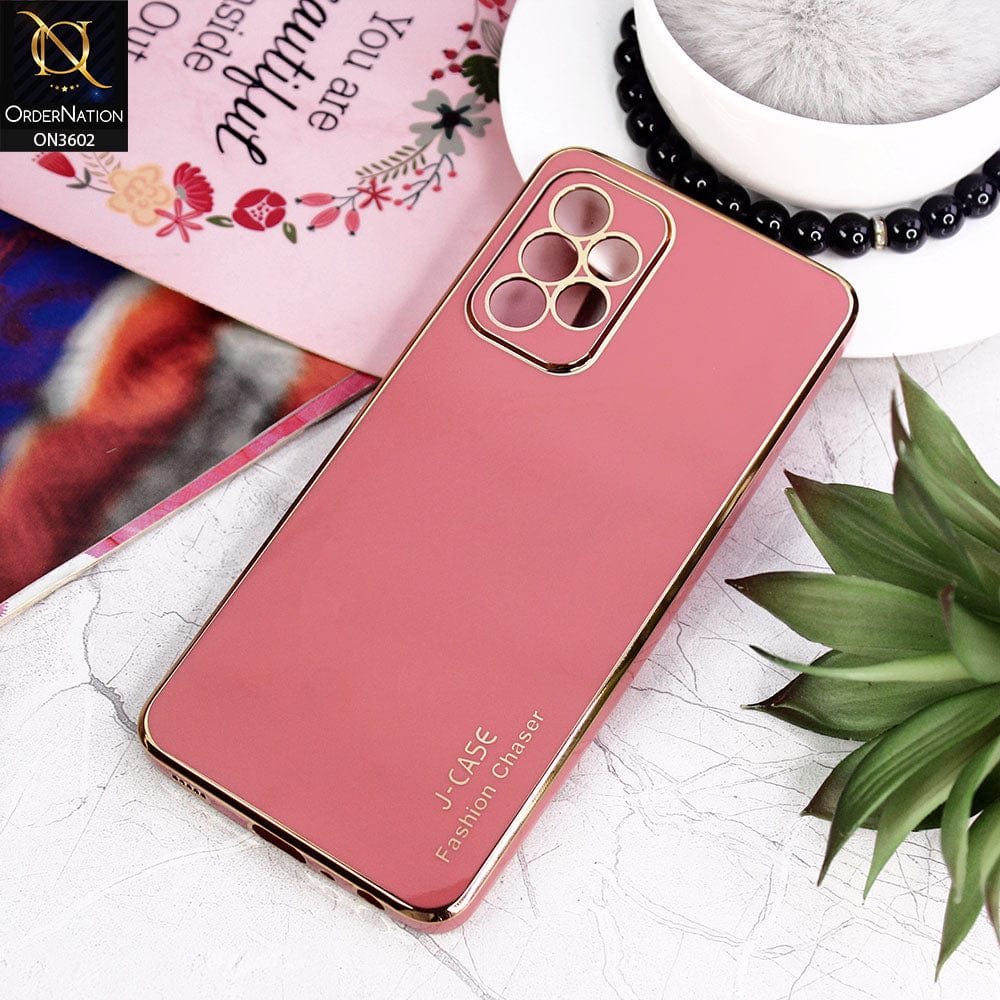 Samsung Galaxy A33 5G Cover - Red - J-Case Silk Series Shiny Soft TPU Case With Camera Protection