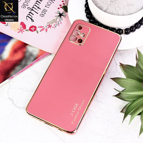 Samsung Galaxy A51 Cover - Red - J-Case Silk Series Shiny Soft TPU Case With Camera Protection