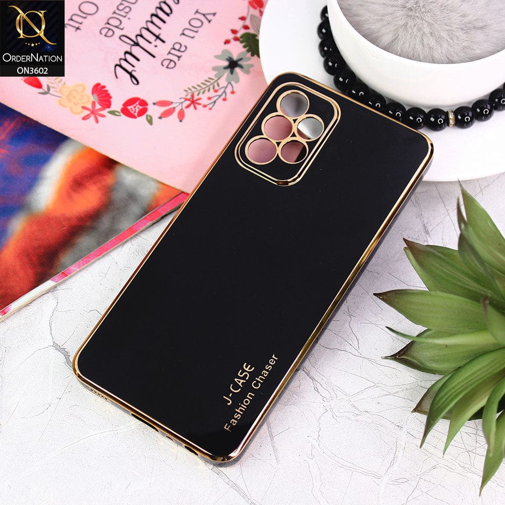 Samsung Galaxy A52s 5G Cover - Black - J-Case Silk Series Shiny Soft TPU Case With Camera Protection
