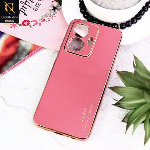 Vivo Y55 4G Cover - Red - J-Case Silk Series Shiny Soft TPU Case With Camera Protection