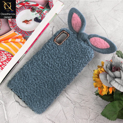 iPhone XS Max Cover - Blue - Trendy Cute Fluffy Soft Case