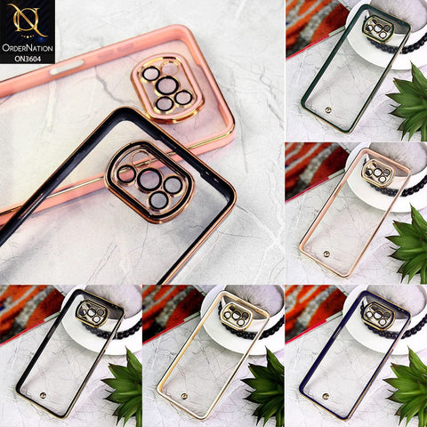 Vivo Y33s Cover - Pink - New Electroplated Side Borders Camera And Lense Protection Case