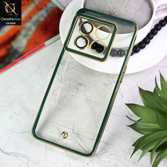 OnePlus 10 Pro Cover - Green - New Electroplated Side Borders Camera And Lense Protection Case