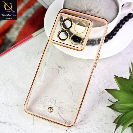 OnePlus 10 Pro Cover - Pink - New Electroplated Side Borders Camera And Lense Protection Case