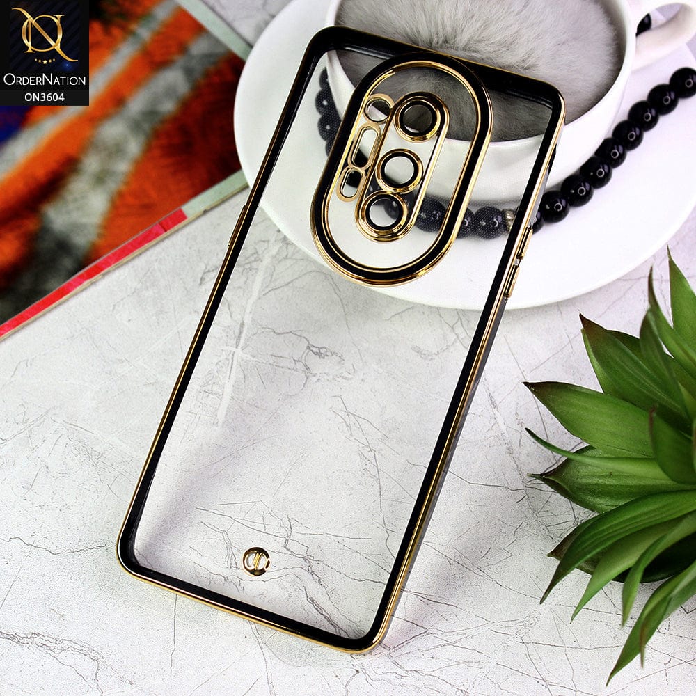 OnePlus 8 Pro Cover - Black - New Electroplated Side Borders Camera And Lense Protection Case
