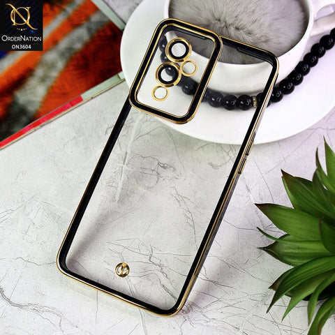 OnePlus 9 Cover - Black - New Electroplated Side Borders Camera And Lense Protection Case