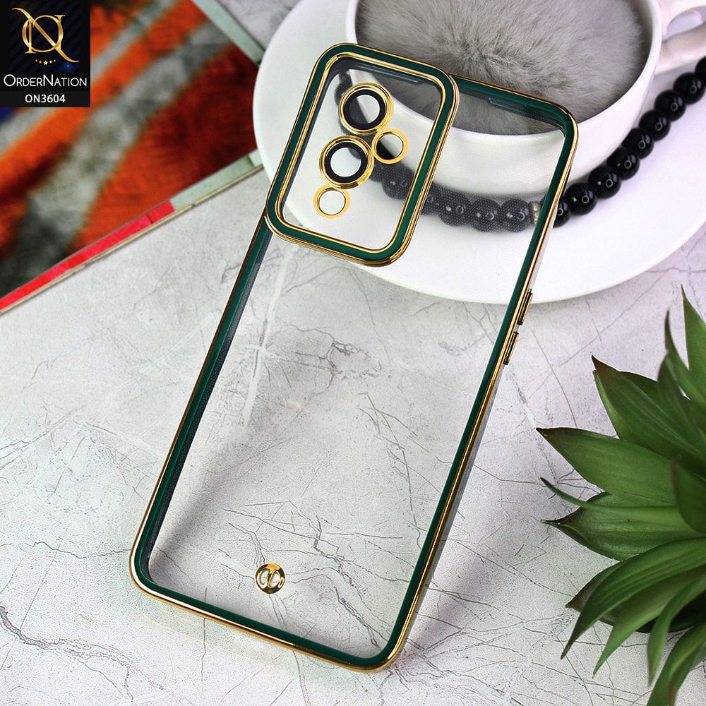 OnePlus 9 Cover - Green - New Electroplated Side Borders Camera And Lense Protection Case