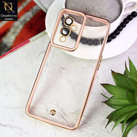 OnePlus 9 Cover - Pink - New Electroplated Side Borders Camera And Lense Protection Case