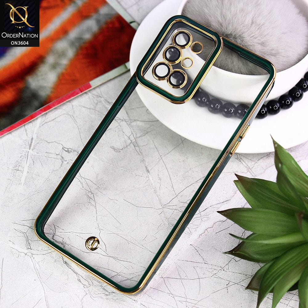OnePlus 9R Cover - Green - New Electroplated Side Borders Camera And Lense Protection Case