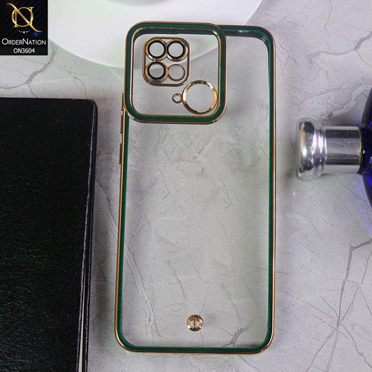 Xiaomi Redmi 10C Cover - Green - New Electroplated Side Borders Camera And Lense Protection Case