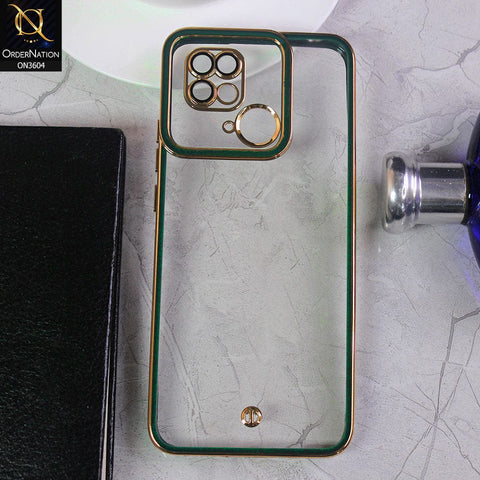 Xiaomi Redmi 10C Cover - Green - New Electroplated Side Borders Camera And Lense Protection Case